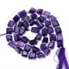 Natural AAA+ Amethyst Gemstone 8mm-10mm Faceted Nugget Fancy Beads | 7inch Strand | Amethyst Semi Precious Gemstone Rare Tumbled Loose Beads