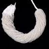 AAA+ White Moonstone 3mm-4mm Faceted Round Beads | 13inch Strand | Moonstone Micro Faceted Semi Precious Gemstone Loose Beads for Jewelry