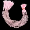 Natural AAA+ Rose Quartz 6mm Heart Faceted Briolette Beads | Pink Rose Quartz Semi Precious Gemstone Loose Beads for Jewelry | 7inch Strand - Image 2