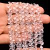 Natural AAA+ Rose Quartz 6mm Heart Faceted Briolette Beads | Pink Rose Quartz Semi Precious Gemstone Loose Beads for Jewelry | 7inch Strand - Image 3