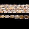 AAA+ Gold Rutilated Quartz 7x9mm Chicklet Briolette Beads | 8inch Strand | Golden Rutile Gemstone Loose Rectangle Faceted Fancy Loose Beads - Image 2