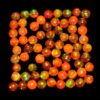 AAA+ Orange Ethiopian Opal 4mm Loose Gemstone Round Cabochon | Natural Ethiopian Welo Opal Multi Fire Precious Gemstone Flat Back Cabs Lot - Image 3