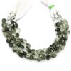 AAA+ Green Rutilated Quartz 10mm Heart Faceted Briolette Beads | 8inch Strand | Natural Green Rutile Semi Precious Gemstone Loose Briolettes - Image 2