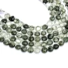 AAA+ Green Rutilated Quartz 10mm Heart Faceted Briolette Beads | 8inch Strand | Natural Green Rutile Semi Precious Gemstone Loose Briolettes