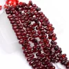 AAA+ Red Garnet Gemstone 5x8mm Faceted Teardrop Briolettes | 5inch Strand | Natural Red Garnet Semi Precious Gemstone Loose Drops Beads - Image 5