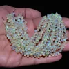 AAA+ Ethiopian Welo Opal Fire 4mm-6mm Smooth Teardrop Briolette Beads | Natural Ethiopian Fire Opal Gemstone Loose Drops for Jewelry