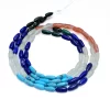 AAA+ Multi Gemstone Mix 4x10mm Smooth Drops | 16" Strand | Turquoise, Malachite, Prehnite, Sunstone Gemstone Teardrop Straight Drill Beads - Image 2
