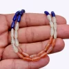 AAA+ Multi Gemstone Mix 4x10mm Smooth Drops | 16" Strand | Turquoise, Malachite, Prehnite, Sunstone Gemstone Teardrop Straight Drill Beads - Image 3