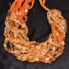 AAA+ Citrine 10mm-12mm Smooth Nugget Beads | Honey Citrine Gemstone Loose Tumbled Beads | Natural Semi Precious Gemstone Beads | 13" Strand