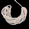 AAA+ White Moonstone 5mm-7mm Smooth Rondelle Beads | 16inch Strand | Natural Moonstone Semi Precious Gemstone Loose Beads for Jewelry Making - Image 3