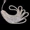 AAA+ White Moonstone 5mm-7mm Smooth Rondelle Beads | 16inch Strand | Natural Moonstone Semi Precious Gemstone Loose Beads for Jewelry Making - Image 2