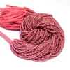 AAA+ Argentina Pink Rhodochrosite 2mm-3mm Micro Faceted Rondelle Beads | Natural Rhodochrosite Semi Precious Gemstone Beads | 13inch Strand - Image 2