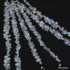 White Rainbow moonstone 7x5mm Pear Briolettes | 8inch Strand | Natural Blue Fire Semi Precious Faceted Moonstone Gemstone Briolettes Beads