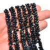 Black Onyx Faceted Teardrop Briolette | Gemstone 4x6mm Drops 8inch Strand | Natural Black Onyx Semi Precious Gemstone Briolette Beads