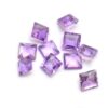 AAA+ Amethyst 7x7mm Loose Square Cut Stone | Natural Brazilian Amethyst Semiprecious Gemstone Faceted Cut Stone Lot | 5 Piece Lot - 7.35 Carats - Image 2
