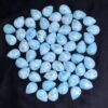 AAA Larimar Gemstone Pear 15x20mm Cabochon | Larimar Loose Flat Back Cabs | Natural Larimar Cabs Loose Semi Precious Jewelry Making Cabochon