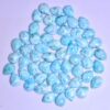 AAA Larimar Gemstone Pear 15x20mm Cabochon | Larimar Loose Flat Back Cabs | Natural Larimar Cabs Loose Semi Precious Jewelry Making Cabochon - Image 2