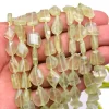 AAA Prehnite 11mm-13mm Faceted Nugget Beads | Green Prehnite Gemstone Step Cut Tumbled | Natural Semi Precious Rare Beads for Jewelry Making