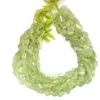 AAA Prehnite 11mm-13mm Faceted Nugget Beads | Green Prehnite Gemstone Step Cut Tumbled | Natural Semi Precious Rare Beads for Jewelry Making - Image 2