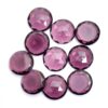 AAA+ Amethyst Colored Quartz Round Rosecut 16mm Faceted Cabochon | Amethyst Hydro Quartz Loose Semi Precious Gemstone | Jewelry Making Cabs