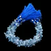 White Topaz Gemstone Faceted Pear Briolette Beads | Natural Mystic Topaz Coated Semi Precious Gemstone Bead for Jewelry | Genuine Fine Topaz - Image 3
