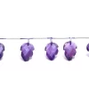 Amethyst Faceted Leaf 10x16mm Gemstone Carving Briolette | 5 Beads Strand | Rare Purple Natural Amethyst Semi Precious Gemstone Leaf Beads - Image 2