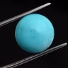 AAA+ Turquoise Gemstone Round Cabochon | Turquoise 11mm Round Loose Cab - 4.15 Carats | Arizona Turquoise Semi Precious Gemstone Cabochon