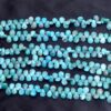 Rare Turquoise Briolette Faceted Beads | Gemstone 6x9mm Pear Beads 8inch Strand | Arizona Turquoise Semi Precious Gemstone Loose Briolettes - Image 3