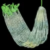 AAA+ Multi Prehnite Gemstone 4mm-5mm Hand Cut Faceted Rondelle Beads | 13inch Strand | Natural Green Prehnite Semi Precious Gemstone Beads - Image 2