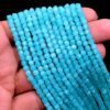 AAA+ Amazonite Gemstone 4mm Fancy 3D Cube Faceted Box Briolette Beads | 13inch Strand | Natural Amazonite Semi Precious Gemstone Loose Beads - Image 3