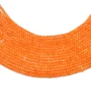 AAA+ Mandarin Spessartite Garnet Gemstone 2mm-3mm Faceted Rondelle Beads | 13" Strand | Natural Fanta Garnet Precious Gemstone Loose Beads - Image 4
