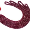 Natural Ruby Gemstone 3mm-5mm Faceted Rondelle Beads | AAA+ Red Ruby Precious Gemstone Faceted Loose Beads for Jewelry Making | 16" Strand - Image 4