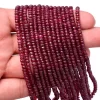 Natural Ruby Gemstone 3mm-5mm Faceted Rondelle Beads | AAA+ Red Ruby Precious Gemstone Faceted Loose Beads for Jewelry Making | 16" Strand - Image 3