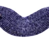 AAA+ Iolite Gemstone 4mm / 5mm Faceted Heishi / Tyre Rondelle Disc Beads | 13inch Strand | Natural Iolite Gemstone Coin / Spacer Beads