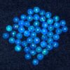AAA+ Blue Ethiopian Opal 3mm Loose Gemstone Round Cabochon | Natural Ethiopian Welo Opal Multi Fire Precious Gemstone Flat Back Cabs Lot - Image 3
