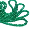 AAA+ Green Onyx Gemstone 5mm-6mm Faceted Rondelle Beads | 16inch Strand | Natural Green Onyx Semi Precious Gemstone Beads for Jewelry - Image 2