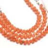AAA+ Peach Moonstone Onion Briolette, Gemstone 6mm-7mm Loose Beads | Natural Moonstone Semi Precious Gemstone Faceted Beads | 7inch Strand - Image 2