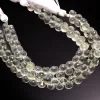 AAA+ Green Amethyst 6mm-7mm Faceted Onion Briolette Beads | Natural Green Amethyst Semi Precious Gemstone Briolette Beads | 7inch Strand
