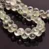 AAA+ Green Amethyst 6mm-7mm Faceted Onion Briolette Beads | Natural Green Amethyst Semi Precious Gemstone Briolette Beads | 7inch Strand - Image 2