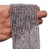 AAA+ Chocolate Moonstone 4mm Rondelle Faceted Beads | 13inch Strand | Natural Moonstone Semi Precious Faceted Gemstone Silver Coated Beads - Image 3