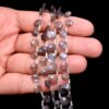 AAA+ Grey Moonstone 7mm-8mm Faceted Hexagon Briolette Beads | Natural Grey Moonstone Semi Precious Gemstone Loose Fancy Beads | 8inch Strand - Image 3