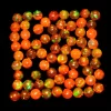 AAA+ Orange Ethiopian Opal 3mm Loose Gemstone Round Cabochon | Natural Ethiopian Welo Opal Multi Fire Precious Gemstone Flat Back Cabs Lot - Image 3