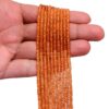Rare Spessartite Garnet Gemstone 3mm-3.5mm Faceted Rondelle Beads | 16inch Strand | Natural AAA+ Fanta Orange Garnet Gemstone Faceted Beads - Image 5