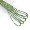 AAA+ Green Tourmaline 3x4mm-3x9mm Faceted Tube Briolette Beads | Grass Green Tourmaline Precious Gemstone Cylinder Pipe Fancy Loose Beads - Image 2