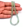 AAA+ Green Fluorite Gemstone 7mm-8mm Smooth Rondelle Beads | 18" Strand | Natural Fluorite Semi Precious Gemstone Loose Beads for Jewelry - Image 3