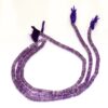 Amethyst Heishi Beads | 5mm-6mm Tyre Rondelle 16inch Strand | Natural Purple Amethyst Semi Precious Gemstone Coin Smooth Beads for Jewelry - Image 2