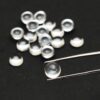 AAA+ Crystal Quartz Round Cabochon | Gemstone 4mm / 5mm Round Cabs Lot | Transparent Clear Quartz Natural Semi Precious Gemstone Cabochon - Image 2