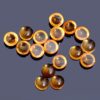 Natural Citrine Gemstone 5mm Round Cabochon | AAA+ Citrine Semi Precious Gemstone Flat Back Smooth Cabs | Citrine Loose Gemstone Cabochon - Image 2