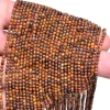 Yellow Tiger Eye 2mm-3mm Micro Faceted Rondelle Beads | 13" Strand | AAA+ Tiger Eye Semi Precious Gemstone Rondelle Beads for Jewelry Making - Image 2