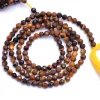 Yellow Tiger Eye 2mm-3mm Micro Faceted Rondelle Beads | 13" Strand | AAA+ Tiger Eye Semi Precious Gemstone Rondelle Beads for Jewelry Making